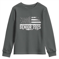 Senior 2025 Graduation Youth Sweatshirt Class Of 2025 Vintage American Flag