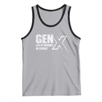 Funny Gen X Lots Of Memories No Evidence Tank Top