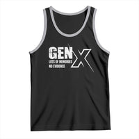 Funny Gen X Lots Of Memories No Evidence Tank Top