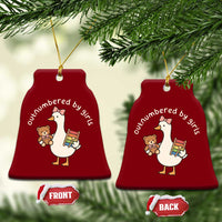 Outnumbered By Girls Ceramic Ornament Funny Girl Dad Goose