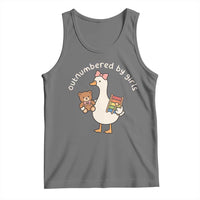 Outnumbered By Girls Tank Top Funny Girl Dad Goose