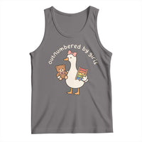 Outnumbered By Girls Tank Top Funny Girl Dad Goose