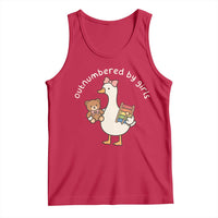 Outnumbered By Girls Tank Top Funny Girl Dad Goose