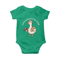 Outnumbered By Boys Funny Mom Goose Baby Onesie
