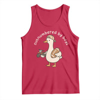 Outnumbered By Boys Funny Mom Goose Tank Top