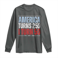 America Turns 250 I Turn 50 Long Sleeve Shirt 50th Birthday 250th Anniversary USA Vintage 1976