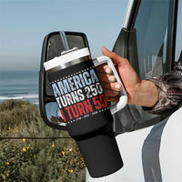 America Turns 250 I Turn 50 Tumbler With Handle 50th Birthday 250th Anniversary USA Vintage 1976