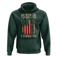 America Turns 250 I Turn 70 Hoodie 70th Birthday 250th Anniversary USA Vintage 1956 Bday