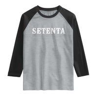 Spanish Mexican 70th Birthday Raglan Shirt Setenta 40 Years Old Bday
