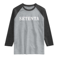 Spanish Mexican 70th Birthday Raglan Shirt Setenta 40 Years Old Bday