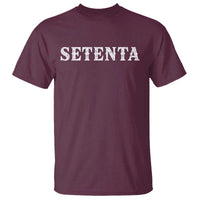 Spanish Mexican 70th Birthday T Shirt Setenta 40 Years Old Bday