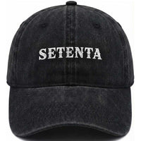 Spanish Mexican 70th Birthday Washed Cotton Baseball Cap Setenta 40 Years Old Bday