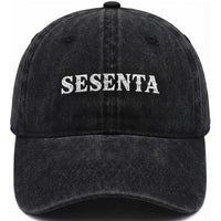 Spanish Mexican 60th Birthday Washed Cotton Baseball Cap Sesenta 60 Years Old Bday