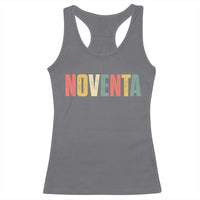 90th Birthday Noventa Racerback Tank Top Spanish Mexican 90 Years Old Bday