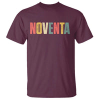 90th Birthday Noventa T Shirt Spanish Mexican 90 Years Old Bday