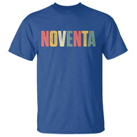 90th Birthday Noventa T Shirt Spanish Mexican 90 Years Old Bday