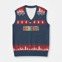 80th Birthday Ochenta V-Neck Knit Sweater Vest Spanish Mexican 80 Years Old Bday