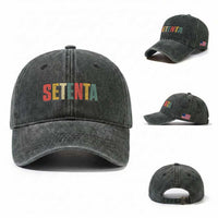 70th Birthday Setenta Washed Cotton Baseball Cap Spanish Mexican 70 Years Old Bday