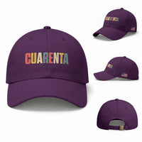 40th Birthday Cuarenta Baseball Cap Spanish Mexican 40 Years Old Bday