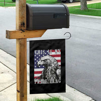 4th Of July Garden Flag This Is My Pride Flag White Bald Eagle USA American Flag