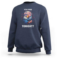 Funny 4th Of July Sweatshirt You Free Tonight Independence Day Eagle American USA - Wonder Print Shop