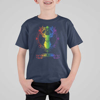LGBTQ T Shirt For Kid Oh Deer I'm Queer Vintage Pride Lesbian Gay - Wonder Print Shop