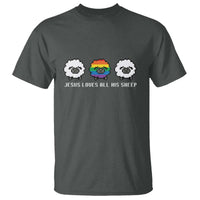 LGBTQ T Shirt Jesus Loves All His Sheep Gay Pride Woolly Sheep - Wonder Print Shop