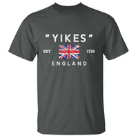 Funny Yikes England 1776 T Shirt 4th Of July USA Union Jack Flag - Wonder Print Shop