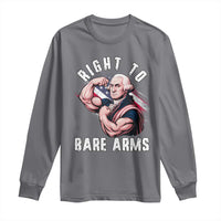 Funny Right To Bare Arms Long Sleeve Shirt 4th Of July Gym George Washington - Wonder Print Shop