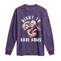 Funny Right To Bare Arms Long Sleeve Shirt 4th Of July Gym George Washington - Wonder Print Shop