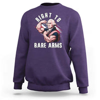 Funny Right To Bare Arms Sweatshirt 4th Of July Gym George Washington - Wonder Print Shop