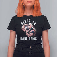 Funny Right To Bare Arms T Shirt For Women 4th Of July Gym George Washington - Wonder Print Shop
