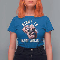 Funny Right To Bare Arms T Shirt For Women 4th Of July Gym George Washington - Wonder Print Shop