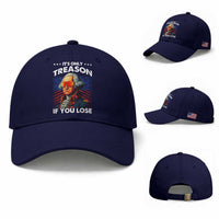 Funny Its Only Treason If You Lose George Washington Baseball Cap 4th Of July