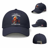 Funny Its Only Treason If You Lose George Washington Baseball Cap 4th Of July
