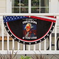Funny Its Only Treason If You Lose George Washington Patriotic Fan Flag 4th Of July