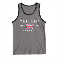 Funny Uh Oh England 1776 Tank Top 4th Of July USA Union Jack Flag - Wonder Print Shop