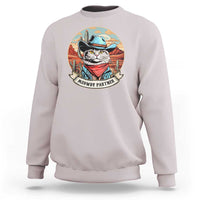 Meowdy Partner Sweatshirt Cowboy Cat Country Western Pet Owner - Wonder Print Shop