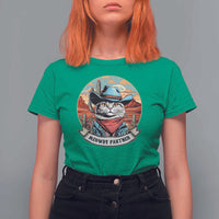Meowdy Partner T Shirt For Women Cowboy Cat Country Western Pet Owner - Wonder Print Shop