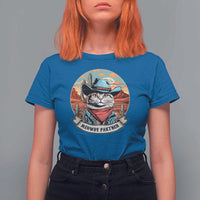 Meowdy Partner T Shirt For Women Cowboy Cat Country Western Pet Owner - Wonder Print Shop