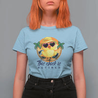 This Chick Is Retired T Shirt For Women Retirement Tropical Beach - Wonder Print Shop