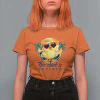 This Chick Is Retired T Shirt For Women Retirement Tropical Beach - Wonder Print Shop