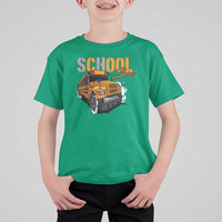 School Bus T Shirt For Kid Yellow Cool Bus Back To School - Wonder Print Shop