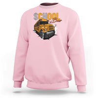 School Bus Sweatshirt Yellow Cool Bus Back To School - Wonder Print Shop
