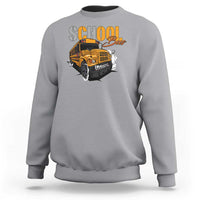 School Bus Sweatshirt Yellow Cool Bus Back To School - Wonder Print Shop