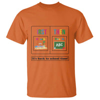 Teacher T Shirt First Beach Then Teach It's Back To School Time - Wonder Print Shop