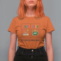 Teacher T Shirt For Women First Beach Then Teach It's Back To School Time - Wonder Print Shop