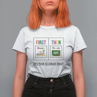 Teacher T Shirt For Women First Beach Then Teach It's Back To School Time - Wonder Print Shop