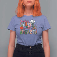 Lunch Lady T Shirt For Women Feeding Kids Is A Work Of Heart - Wonder Print Shop