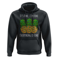 Funny Christmas In July Pineapple Hoodie It's Fine I'm Fine Everything Is Fine - Wonder Print Shop